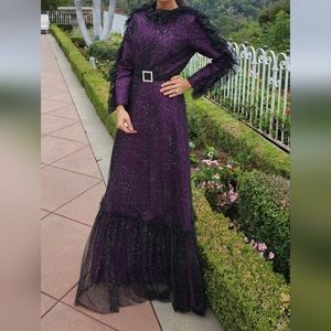 Sparkly long sleeve maxi dress